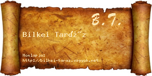 Bilkei Taráz névjegykártya